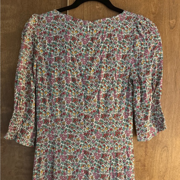 NWOT RIXO Naomi floral-print georgette midi dress XS - Picture 5 of 8